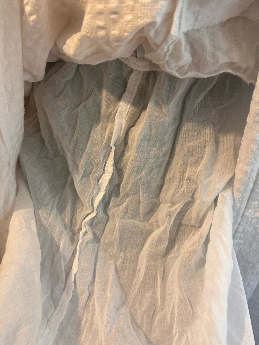Old Navy White Tiered Seersucker Maxi Skirt - Picture 7 of 10